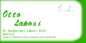 otto laposi business card